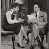 Howard St. John [right] and unidentified in the stage production Someone Waiting