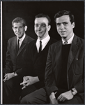 Tony Roberts and unidentified others in rehearsal for the stage production Something About a Soldier