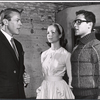 Kevin McCarthy, Gretchen Walther and Sal Mineo in rehearsal for the stage production Something About a Soldier