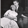 Gretchen Walther and Kevin McCarthy in rehearsal for the stage production Something About a Soldier