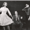Gretchen Walther, Robert Donley and Sal Mineo in rehearsal for the stage production Something About a Soldier