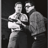 Ralph Meeker and Sal Mineo in rehearsal for the stage production Something about a Soldier