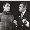 Sal Mineo and Kevin McCarthy in rehearsal for the stage production Something About a Soldier