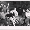 Claudia McNeil, Victoria Zussin [standing] Maureen Arthur, Helena Carroll, Gabriel Dell, Linda Lavin and Bob Dishy in rehearsal for the stage production Something Different