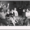 Claudia McNeil, Victoria Zussin [standing], Maureen Arthur, Helena Carroll, Gabriel Dell, Linda Lavin and Bob Dishy in rehearsal for the stage production Something Different
