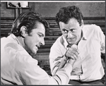 Gabriel Dell and Bob Dishy in rehearsal for the stage production Something Different