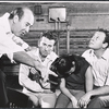 Carl Reiner, Gabriel Dell, Linda Lavin and Bob Dishy in rehearsal for the stage production Something Different