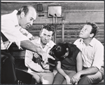 Carl Reiner, Gabriel Dell, Linda Lavin and Bob Dishy in rehearsal for the stage production Something Different