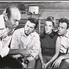 Carl Reiner, Gabriel Dell, Linda Lavin and Bob Dishy in rehearsal for the stage production Something Different