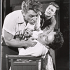 Joseph Sirola [standing holding shirt collar], Roberto Rodriguez [seated] and unidentified in the stage production Song for a Certain Midnight