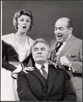 Jen Nelson, Donald Scott and Kurt Kasznar in the stage production The Sound of Music