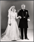 Jeannie Carson and Donald Scott in the stage production The Sound of Music