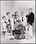 Jeannie Carson, Donald Scott and ensemble in the stage production The Sound of Music