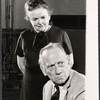 Pert Kelton and Melvyn Douglas in rehearsal for the stage production Spofford