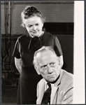 Pert Kelton and Melvyn Douglas in rehearsal for the stage production Spofford