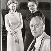 Barbara Britton, Pert Kelton and Melvyn Douglas in rehearsal for the stage production Spofford