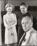 Barbara Britton, Pert Kelton and Melvyn Douglas in rehearsal for the stage production Spofford