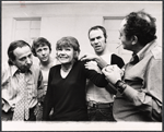 Bernie Styles, Dennis McMullen, Shirl Bernheim, Brad Sullivan and Hy Anzell in the stage production Stag Movie