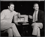 George Axelrod and Neil Simon in publicity photo for the stage production The Star-Spangled Girl