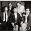 Neil Simon, George Axelrod, Anthony Perkins, Connie Stevens and Richard Benjamin in publicity for the stage production The Star-Spangled Girl 