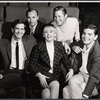Neil Simon, George Axelrod, Anthony Perkins, Connie Stevens and Richard Benjamin in publicity photo for the stage production The Star-Spangled Girl