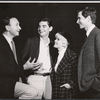 Neil Simon, Richard Benjamin, Anthony Perkins and Connie Stevens in publicity for the stage production The Star-Spangled Girl 