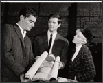 Richard Benjamin, Anthony Perkins and Connie Stevens in publicity photo for the stage production The Star-Spangled Girl