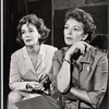 Maggie Hayes and Nancy Kelly in rehearsal for the stage production Step on a Crack