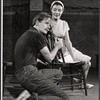 Donald Madden and Maggie McNamara in rehearsal for the stage production Step on a Crack