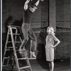 Donald Madden and unidentified in rehearsal for the stage production Step on a Crack