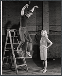 Donald Madden and unidentified in rehearsal for the stage production Step on a Crack