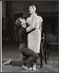 Donald Madden and Maggie McNamara in rehearsal for the stage production Step on a Crack