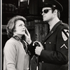 Rue McClanahan and Drew Snyder in the stage production Sticks and Bones