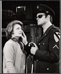 Rue McClanahan and Drew Snyder in the stage production Sticks and Bones