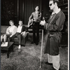 K. Callan, Tom Aldredge, Alan Cauldwell and Drew Snyder in the stage production Sticks and Bones