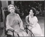 Cathleen Nesbitt and Diana Barrymore in the 1959 tour of the stage production Garden District