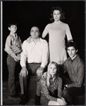 Hy Anzell, Janet Ward, Elizabeth Walker, Lenny Baker and unidentified [left] in the 1969 stage production Summertree