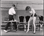 Robert Redford and Pat Stanley in rehearsal for the stage production Sunday in New York