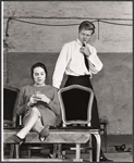 Pat Stanley and Robert Redford in rehearsal for the stage production Sunday in New York