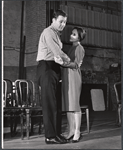 Ron Nicholas and Pat Stanley in rehearsal for the stage production Sunday in New York