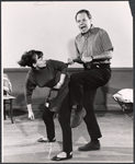 Vivienne Martin and David Brooks in rehearsal for the stage production The Sunday Man