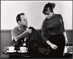 David Brooks and Vivienne Martin in rehearsal for the stage production The Sunday Man