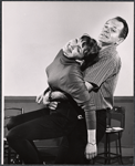 Vivienne Martin and David Brooks in rehearsal for the stage production The Sunday Man