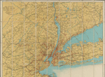 Map showing 50 miles around New York City