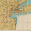 Map showing 50 miles around New York City