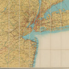 Map showing 50 miles around New York City