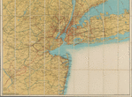 Map showing 50 miles around New York City