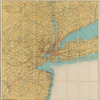 Map showing 50 miles around New York City