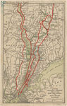 Map of the suburban territory served by the New York Central and West Shore Railroads