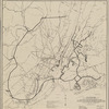 Map showing suggested connections between the trunk line railroads and the proposed narrows tunnel connecting with suggested industrial railroads along the New York City waterfront